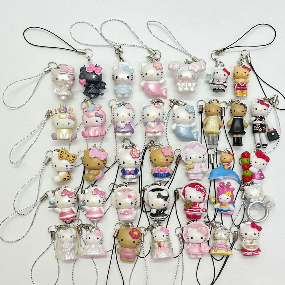 Model Kit Mobil - Leuke 3D Hello Kitty telefoonbedel sleutelhanger