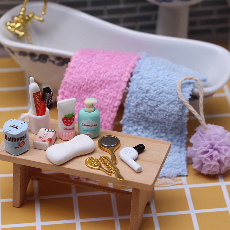 Model Kit Tools - Poppenhuis Miniatuur Praktische Badkamer Accessoire Föhn