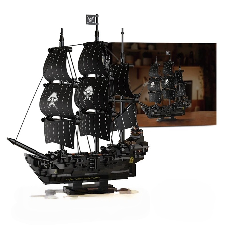 Model Kit Lucario - Zeilschip MOC Bricks Puzzelspeelgoed Piratenschip Bouwmodel