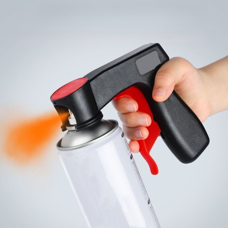 Spray Can Lacquer - Universele spuitbus-trekkerhandgreep, draagbare aerosolspuitpistooladapter voor verfherstel,