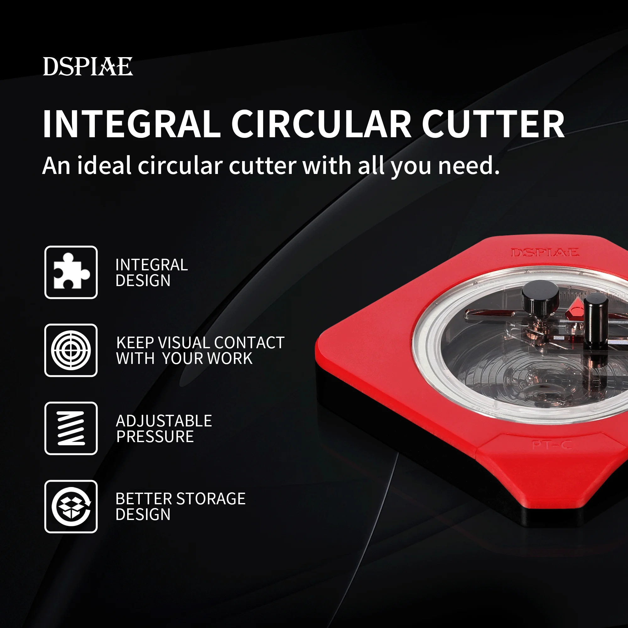 Model Kit Cutter - Nieuwe DSPIAE PT-C integrale cirkelsnijder voor