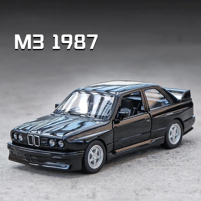 Model Kit Alfa Romeo - 1/36 BMW M3 1987, legering speelgoedautomodel,