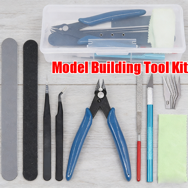 Model Kit Tools - Complete Gunpla-modelgereedschapsset Essentiële montagegereedschappen voor Gundam-modelbouw