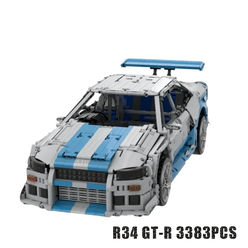 3383PCS supercar modelbouwset  - Model Kit R34 recensie en prijs