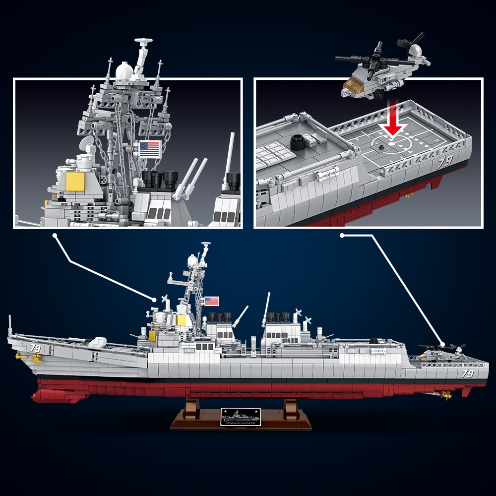 MISINI M7021 Arleigh Burke-Cla - Model Kit Battleship recensie en prijs