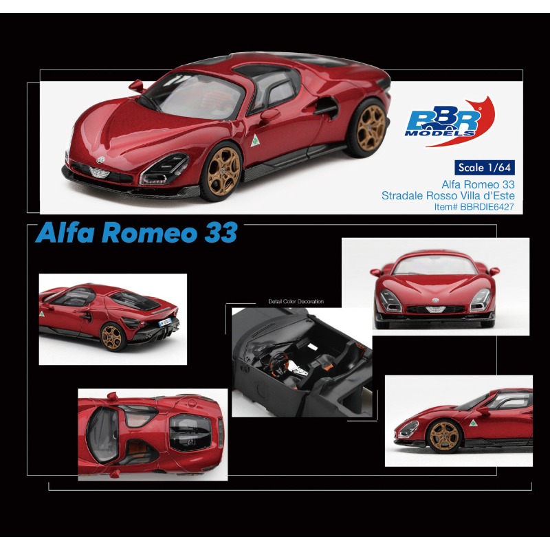 BBR 1:64 Alfa Romeo 33 Stradal - Model Kit Alfa Romeo recensie en prijs