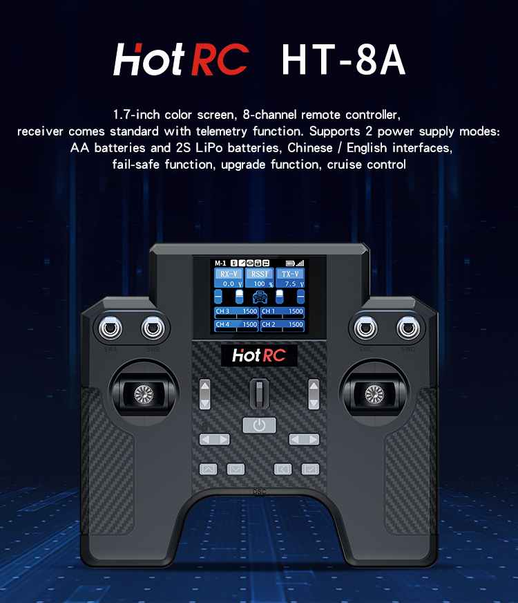 Hotrc HT-8A 2.4G 8CH Zender HT - Tamiya Model Paint Set recensie en prijs