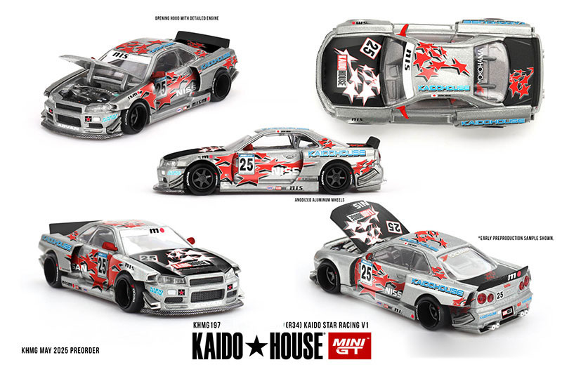 Kaido House x MINI GT 1:64 T1  - Model Kit R34 recensie en prijs